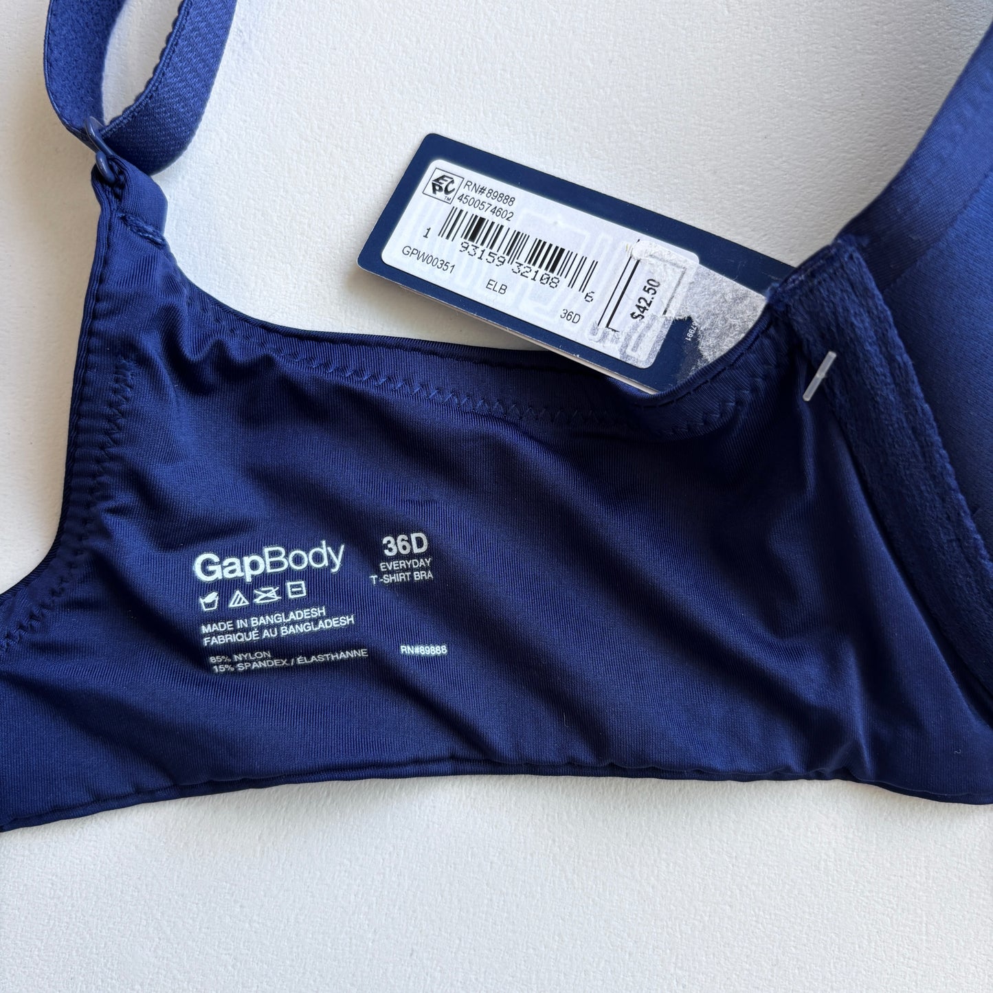 GAP GapBody Women's Navy Everyday Essentials T-Shirt Bra NWT