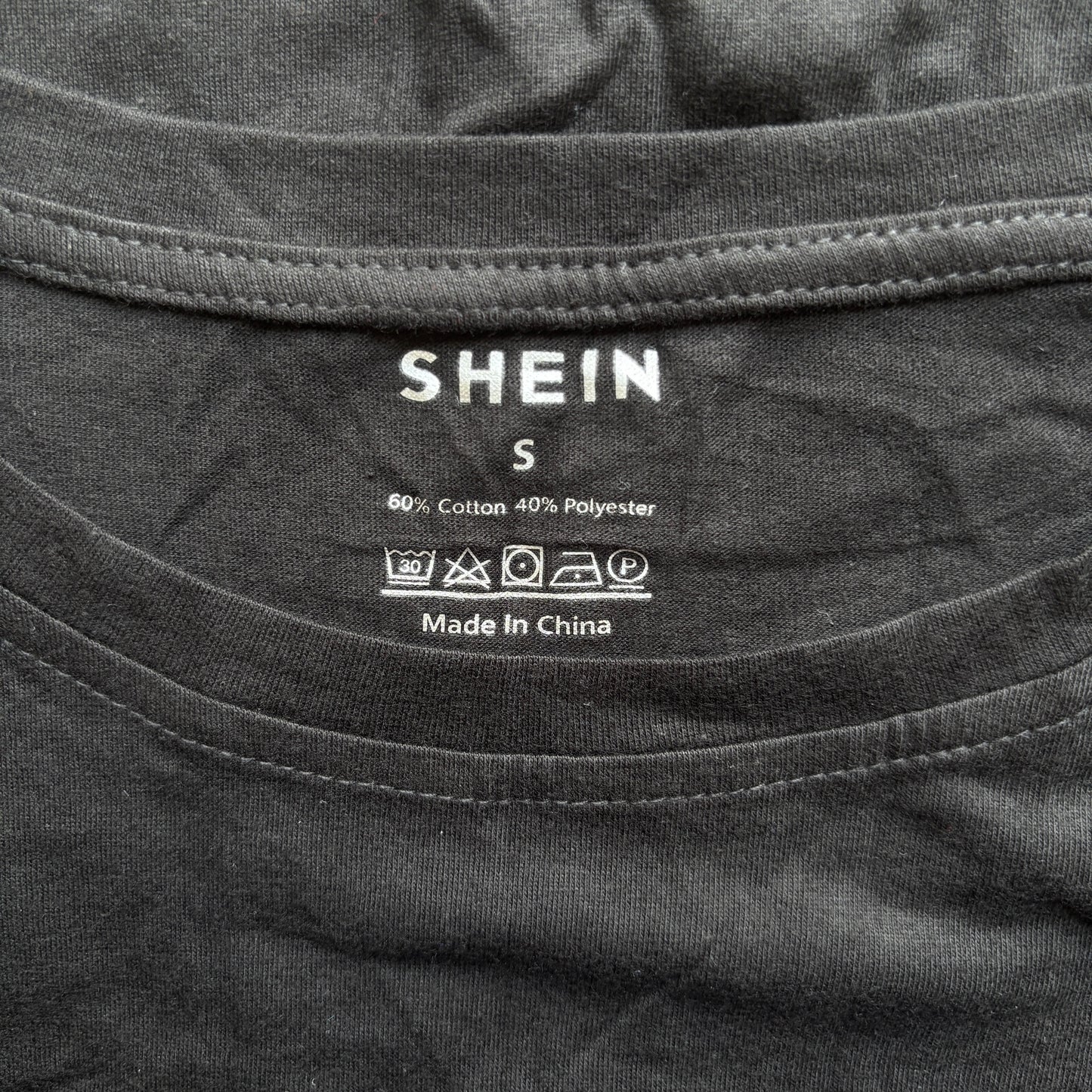 SHEIN Men's Black Paris Graphic Short Sleeve T-Shirt Casual Streetwear NIB
