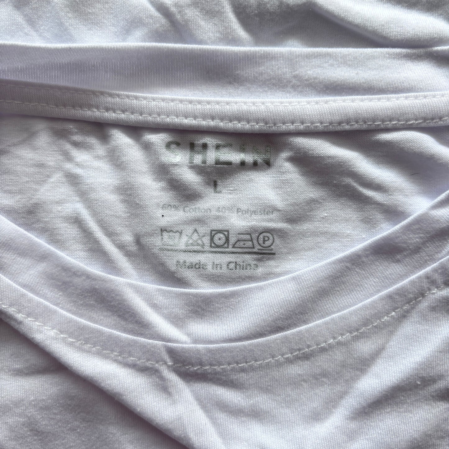 SHEIN Women's White "I AM" Slogan Graphic Casual Top Short Sleeve T-Shirt NIB