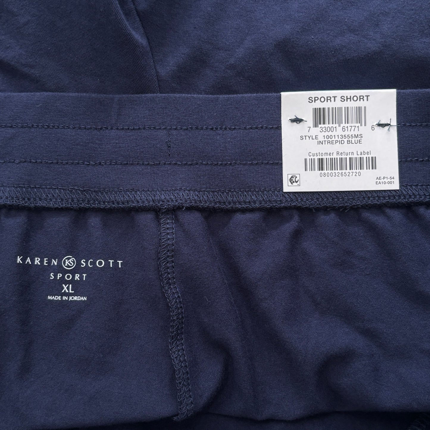 Karen Scott Casual Navy Blue Knit Shorts NWT
