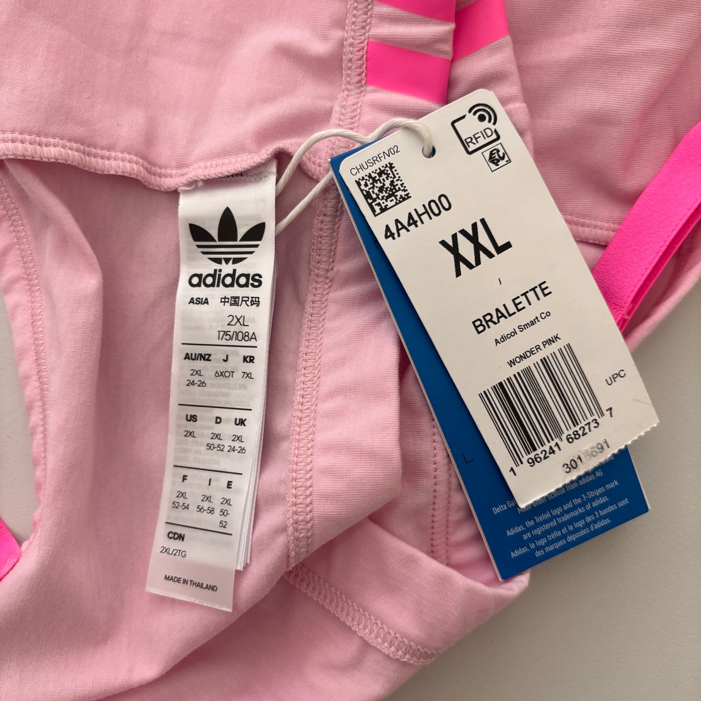 Adidas Women's Pink Comfort Flex Cotton Scoop Bralette NWT