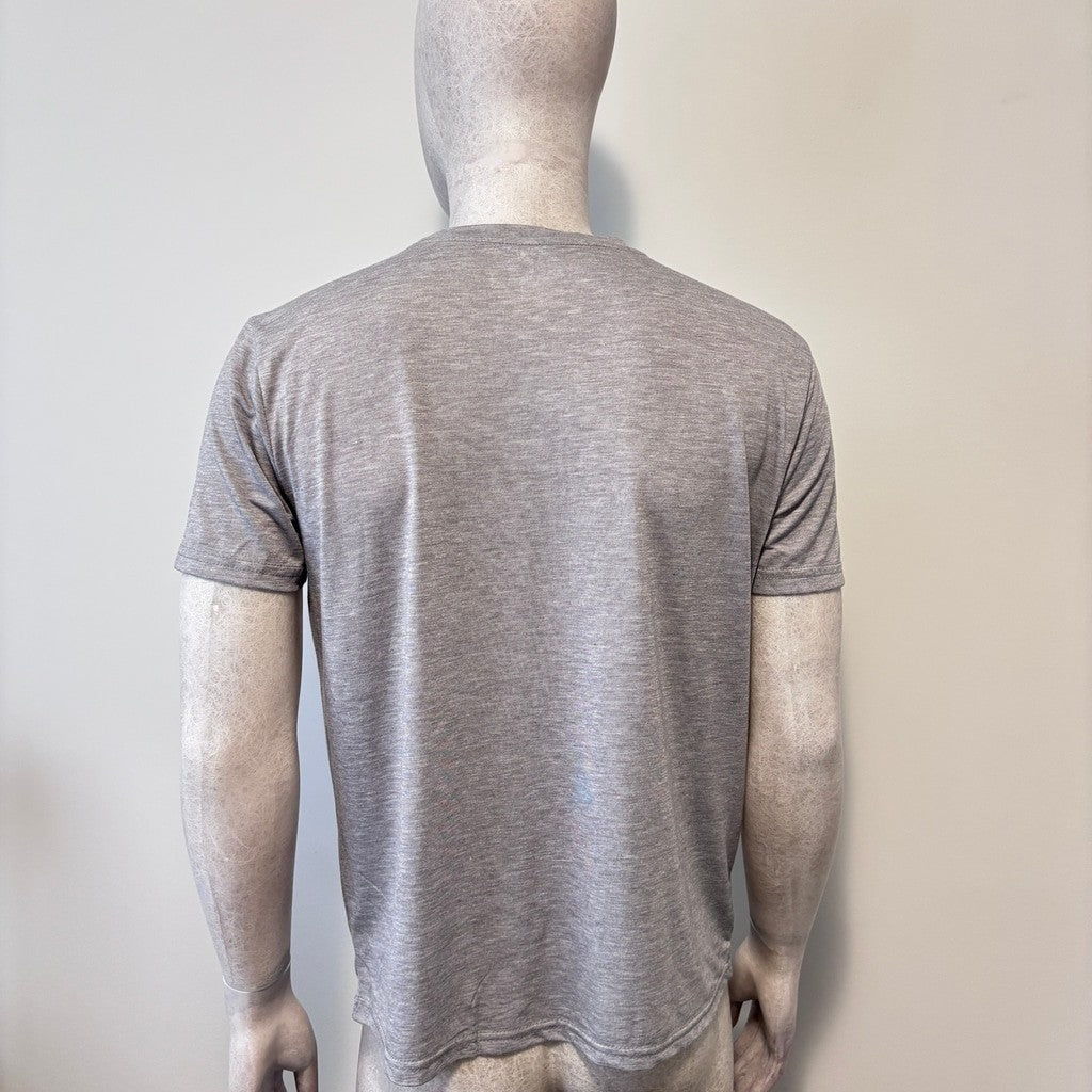 Shein Men's Size Medium Gray California Graphic Print Short-Sleeved T-Shirt NIB