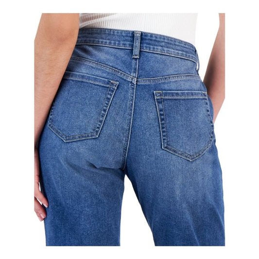 Style & Co. 4 Petite Mid-Rise Curvy-Fit Roll Cuff Capri Jeans NWT