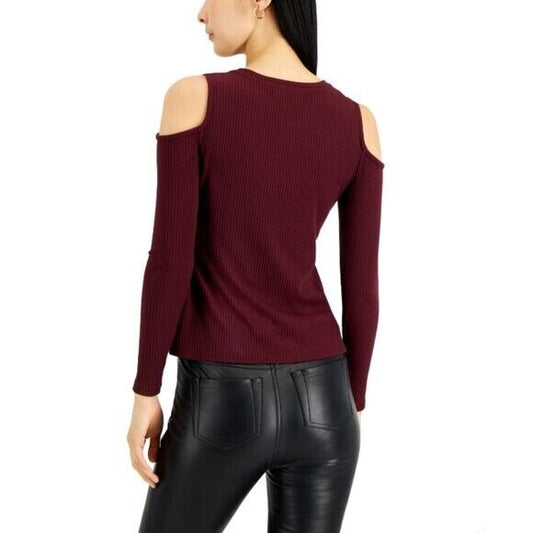 I.N.C. International Concepts Petite XL Chain-Embellished Cold-Shoulder Top NWT