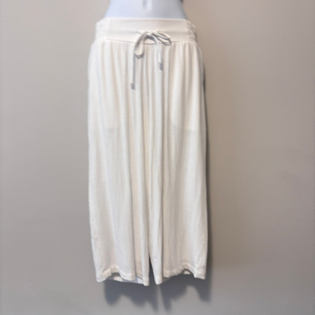 JM Collection Women's Extra Small Petite Cropped Wide-Leg Flowy Pants NWT