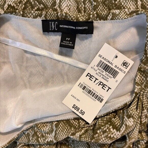 I.N.C. INTERNATIONAL CONCEPTS Petite Side-Slit Drawstring-Waist Maxi Dress NWT