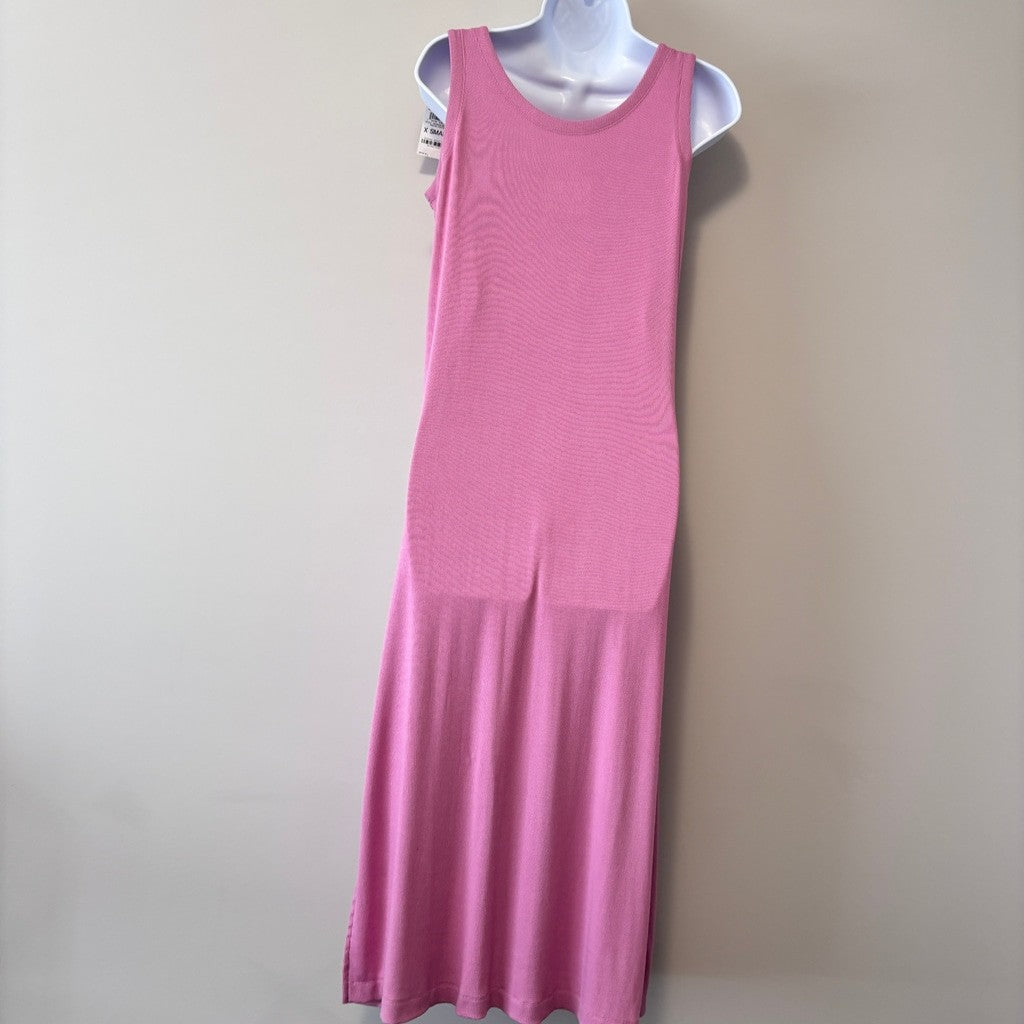State of Day Women's Size XS Purple Ribbed Modal Comfy Tank Nightgown NWT