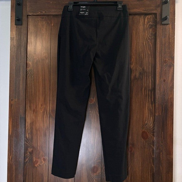 Alfani 2P Tummy-Control Straight Leg Black Pull-On Stretchy Dress Pants NWT