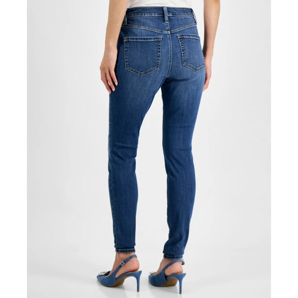 INC International Concepts Women's Size 10 Blue Curvy Mid Rise Skinny Jeans NWT
