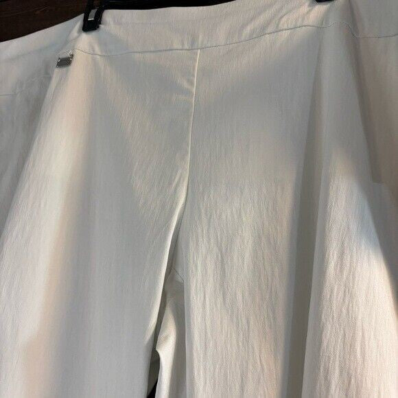 Alfani Plus Size White Tummy-Control Capri Stretchy Dress Pants NWT