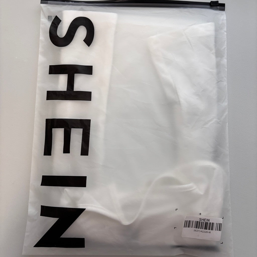 Shein Women's Size Medium Plain White Layering Tank Top w/ Adjustable Straps NWT