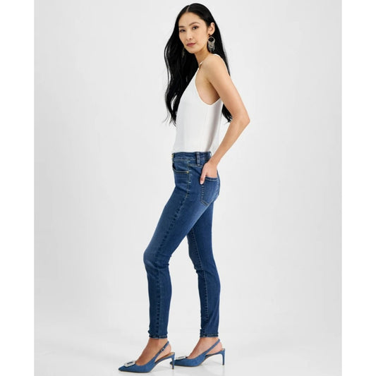 INC International Concepts Women's Size 10 Blue Curvy Mid Rise Skinny Jeans NWT