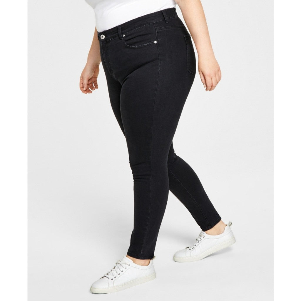 Style & Co. Women's Plus Size 22W Black High-Rise Skinny Ankle Jeans NWT