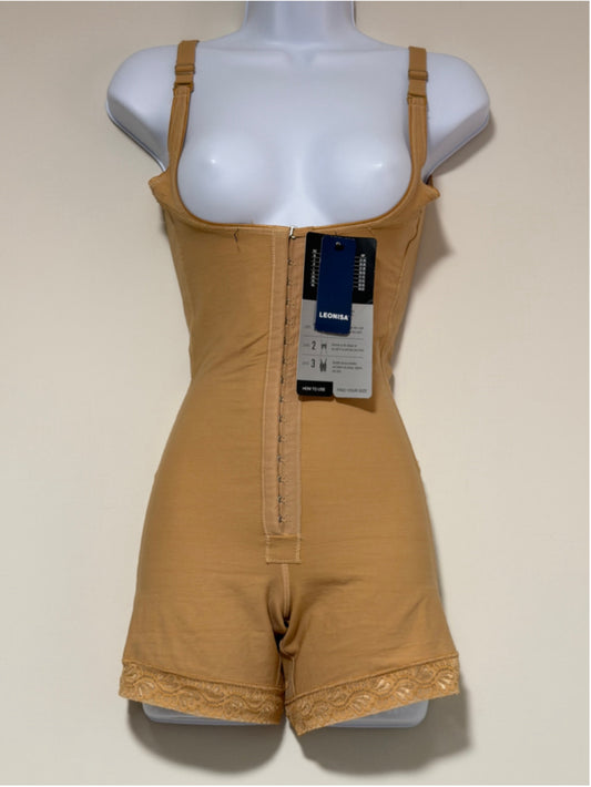 Leonisa Size Small (A) Beige Firm Compression Bottom Body Shaper Shapewear NWT