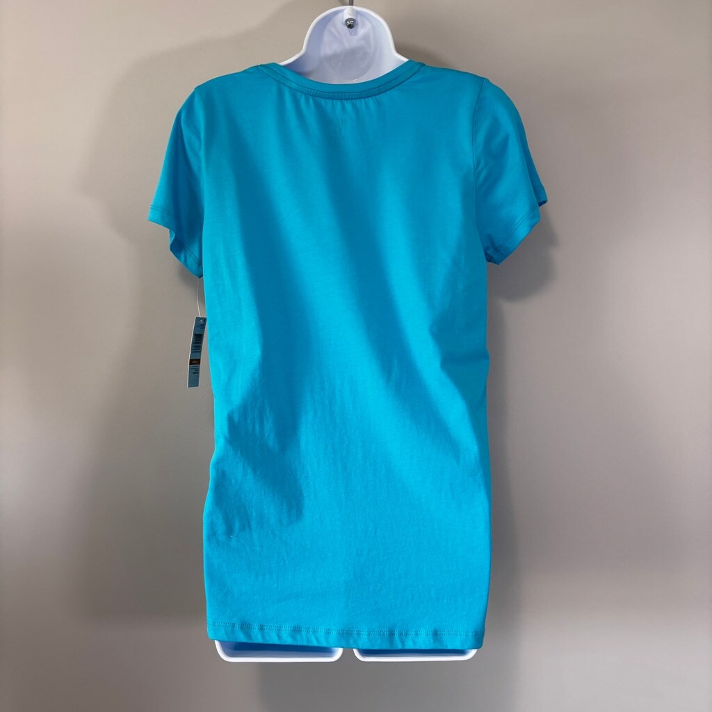 Hue Women's Teal Solid Scoop-Neck Short-Sleeve Sleep Tee / Pajama Top NWT