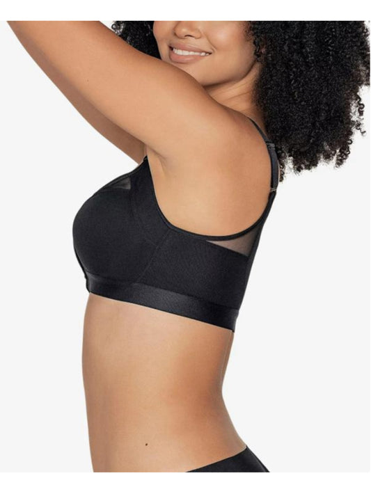 Leonisa Women's 38D Black Back Support Posture Corrector Wireless Bra NWT
