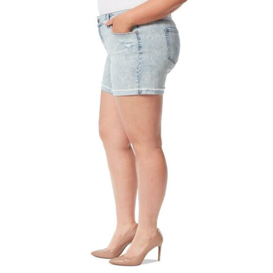 Jessica Simpson Plus Size Forever Denim Light Wash Shorts NWT