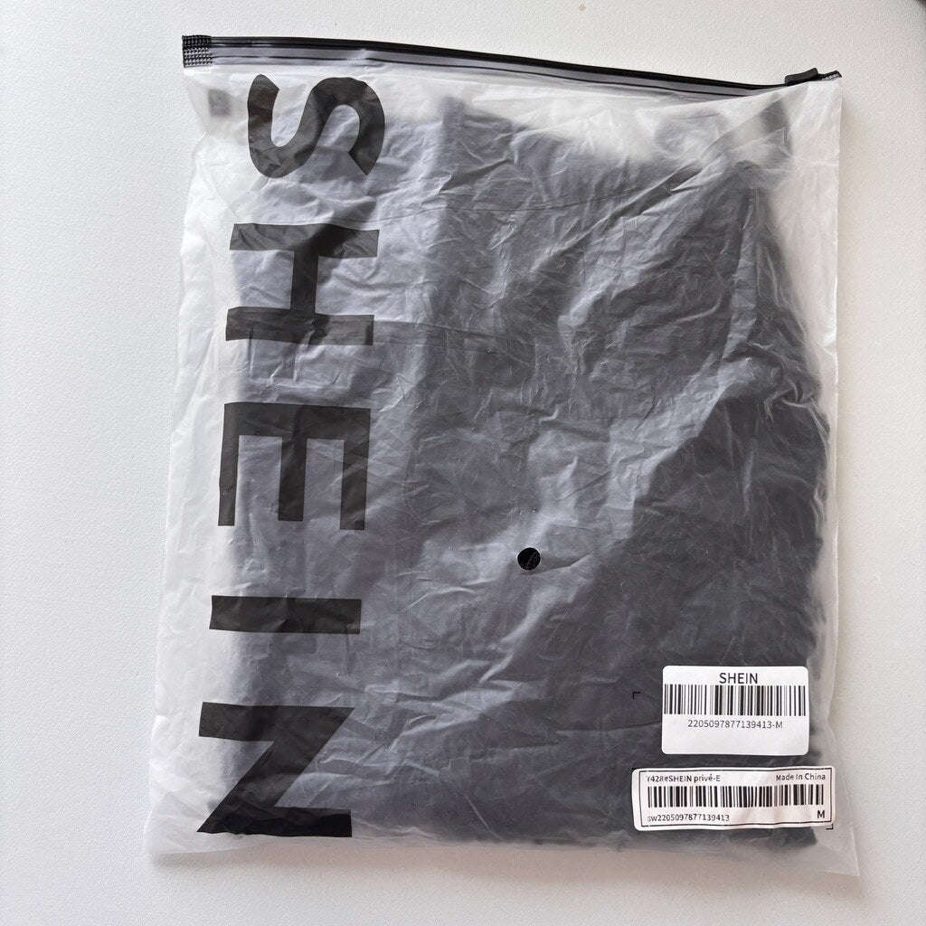 SHEIN Women's Medium Black Floral Bodysuit Tank Top Sleeveless One-Piece NIB