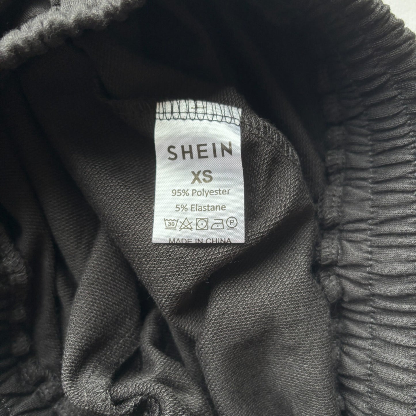 SHEIN Men's Flame Print Black Drawstring Waist Jogger Pants NIB