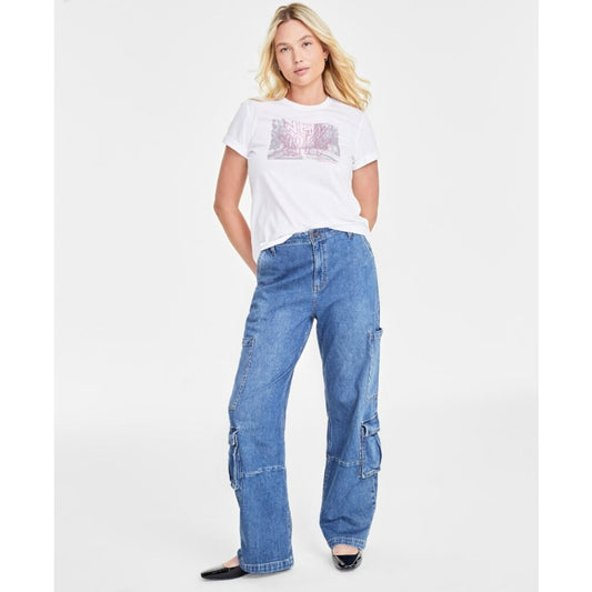 On 34th Women's Large White NYC Graphic Casual T-Shirt NWT