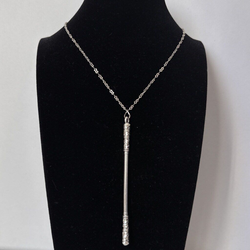 Runed Spear Alloy Pendant Charm for Jewelry, Crafts & Cosplay