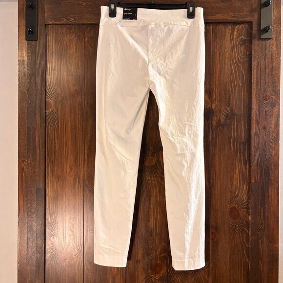 Alfani Petite White Tummy-Control Pull-On Skinny Dress Pants NWT