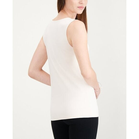 Alfani Women's Size Petite Medium White Sleeveless Layering Tank Top NWT