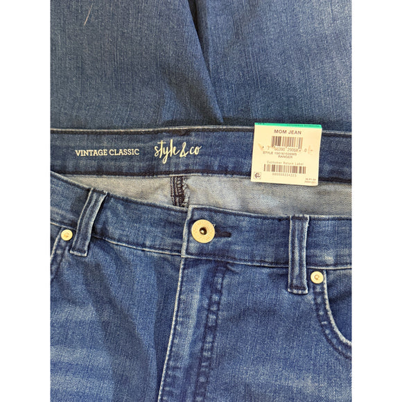 Style & Co. Size 16 Vintage Classic Mom Cropped Jeans NWT
