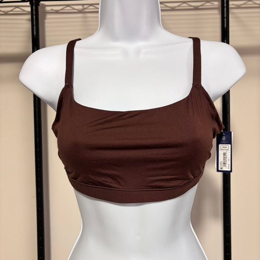GAP GapBody Women's Large Dark Brown Super Stretch Scoop Bralette NWT