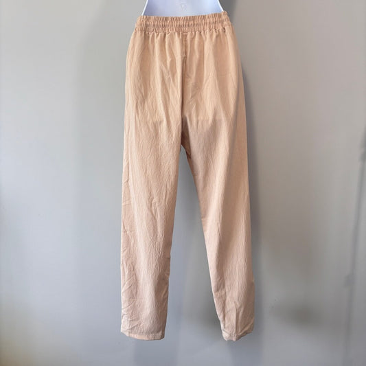 SHEIN Men’s Size Small Beige Drawstring Waist Straight-Leg Casual Pants NIB