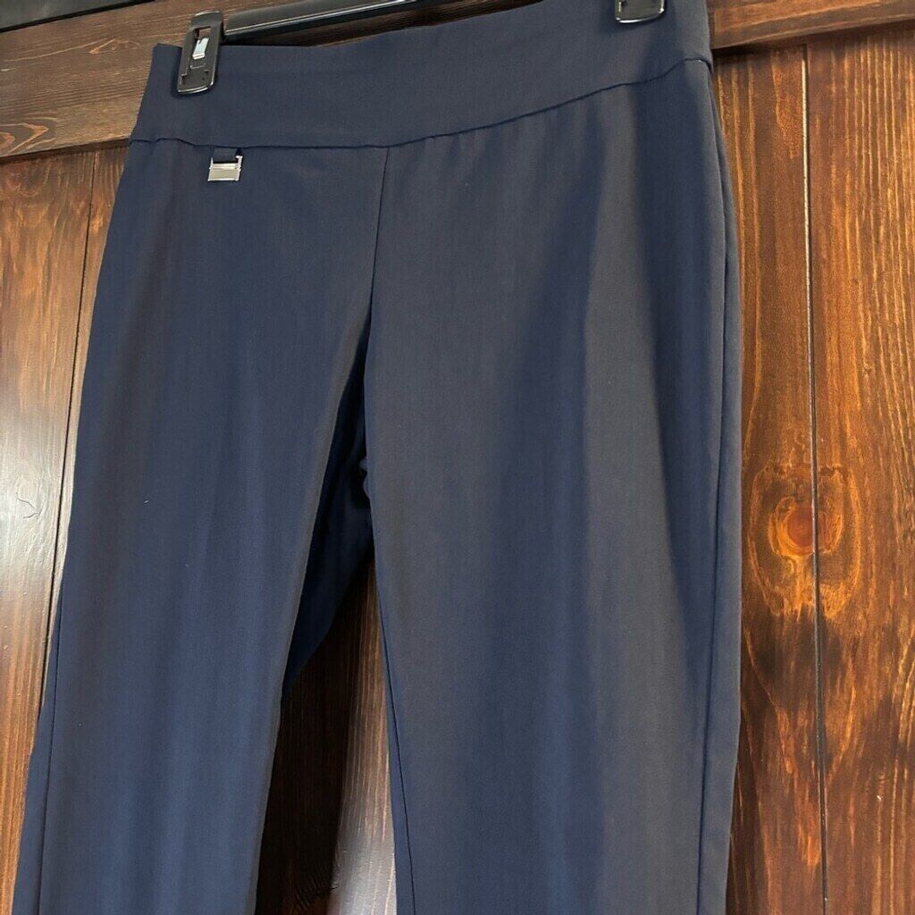 Alfani Petite Navy Blue Tummy-Control Pull-On Skinny Dress Pants NWT