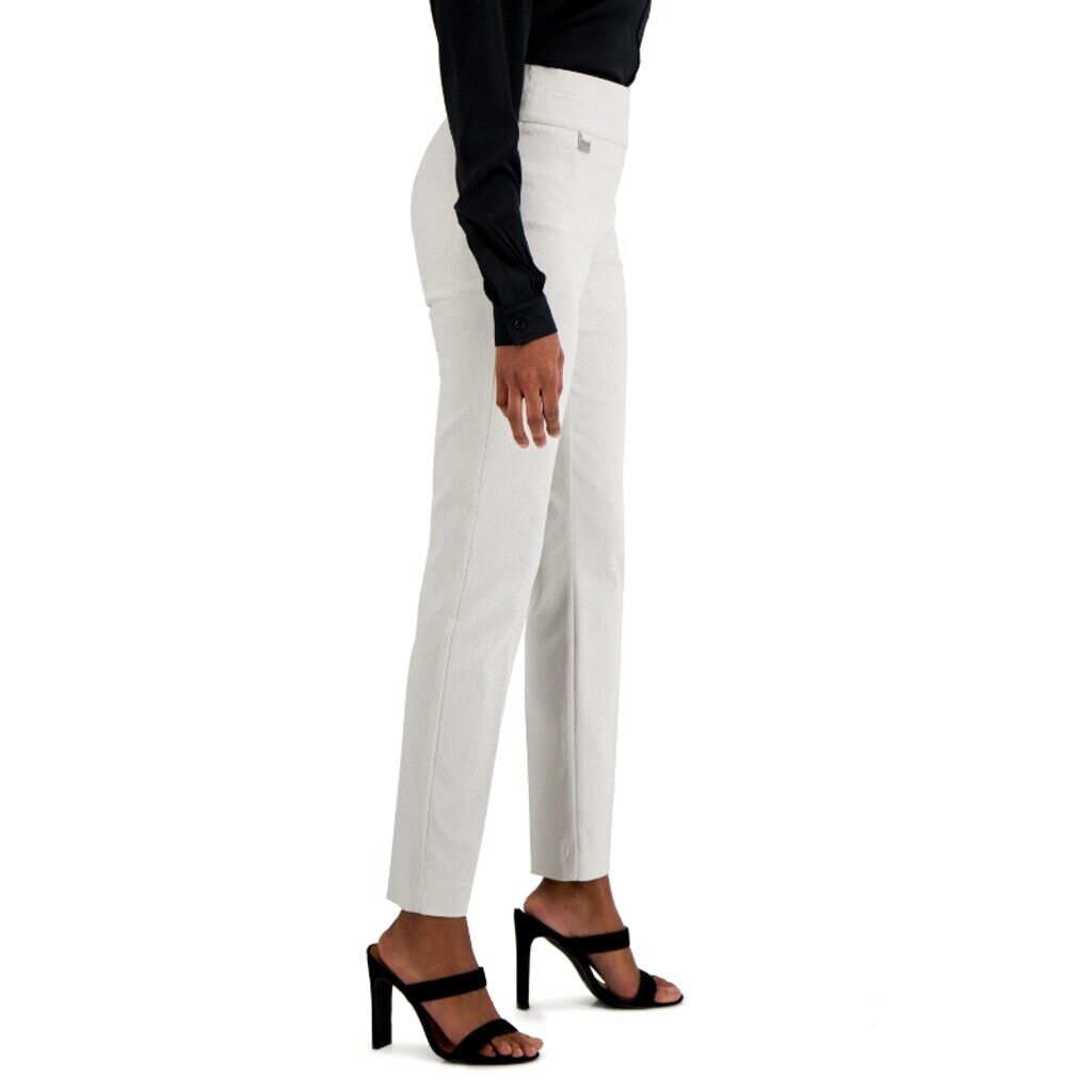 Alfani Women's 6 Cream / Beige Tummy Control Pull-On Skinny Dress Pants NWT