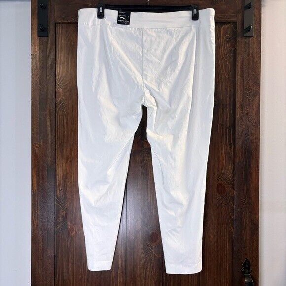 Alfani Plus Size White Tummy-Control Pull On Stretchy Skinny Dress Pants NWT