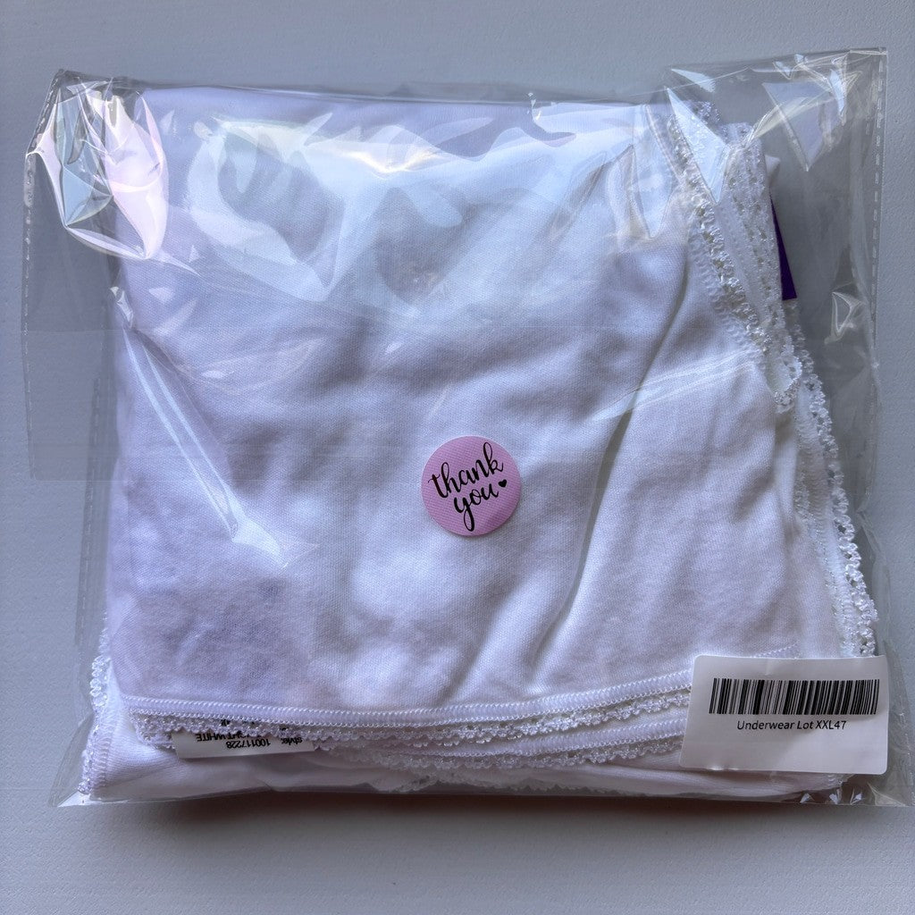 Charter Club Size XXL 100% Cotton 3 Pack of White Brief Underwear NWT XXL47