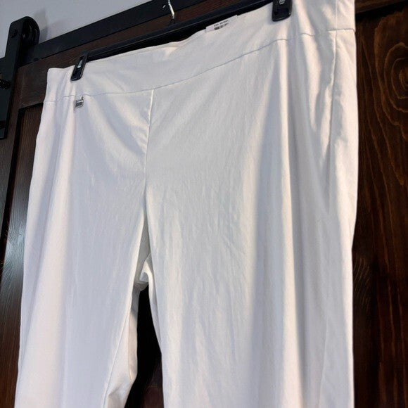 Alfani Plus Size White Tummy-Control Pull On Stretchy Skinny Dress Pants NWT