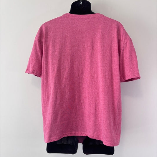 SHEIN Men's Red / Pink California Graphic Tee Short Sleeve Round Neck Shirt NIB