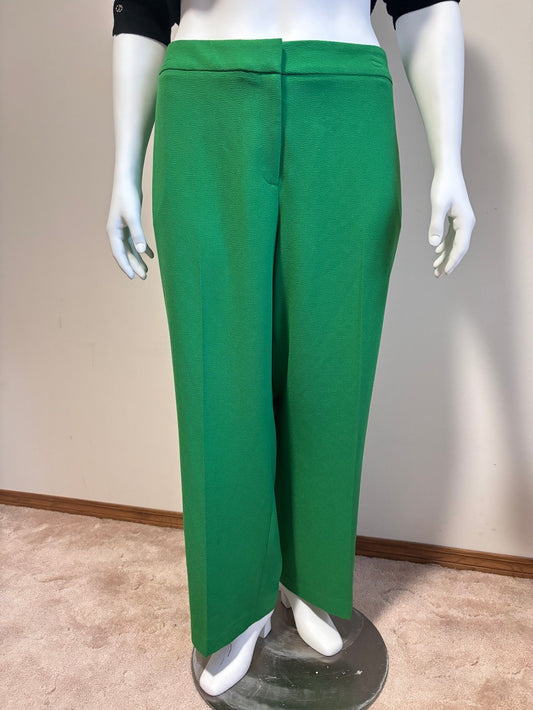 Bar III Plus Size 24W Apple Green Mid-Rise Straight-Leg Crepe Dress Pants NWT