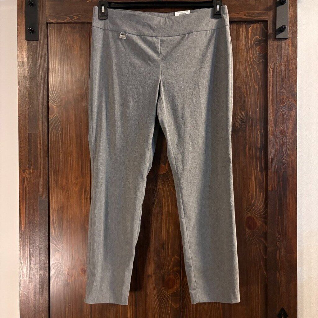 Alfani Women's Short (Petite) Grey Tummy-Control Pull-On Skinny Dress Pants NWT