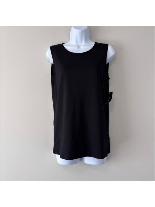 Alfani Women's Large Black Sleeveless Scoop-Neck Layering Tank Top NWT