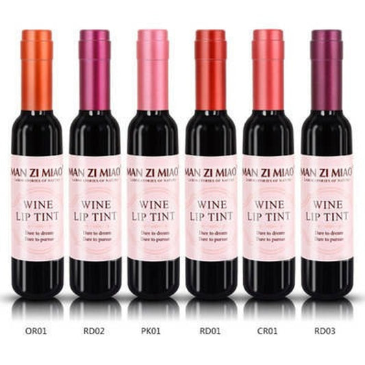 Wine Bottle Inspired Matte Lip Stain – Long-Lasting Non-Stick Makeup NIB