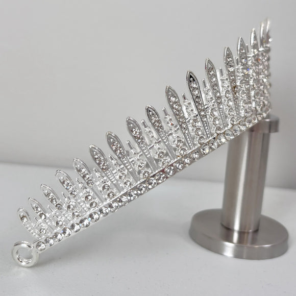 Royal Princess Fringe Tiara / Crown for Wedding, Party or Prom NWT