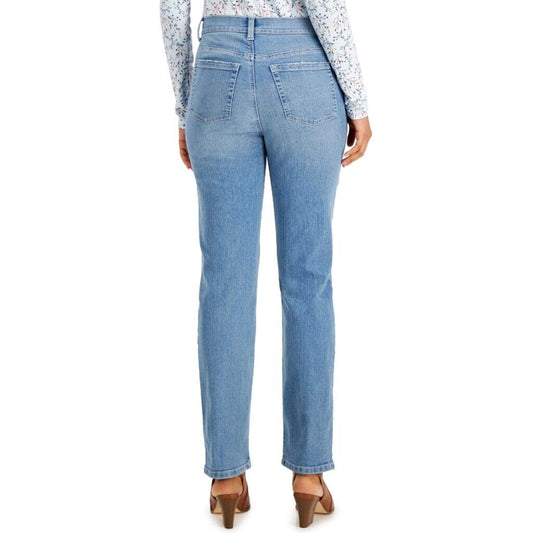 Style & Co. Women's 8 Long Light Wash Straight-Leg Jeans NWT