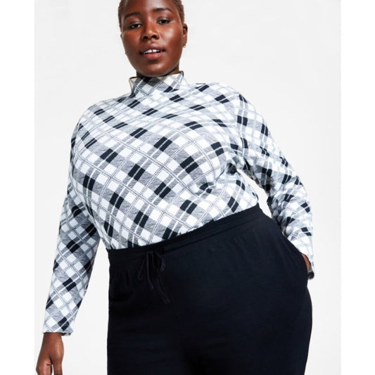 Karen Scott Plus Size 0X Black Knit Drawstring Sweat Pants / Joggers NWT