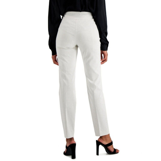 Alfani Women's 6 Cream / Beige Tummy Control Pull-On Skinny Dress Pants NWT