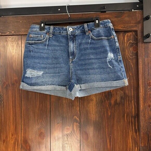 I.N.C. International Concepts Women's High-Rise Cuffed Denim Shorts NWT