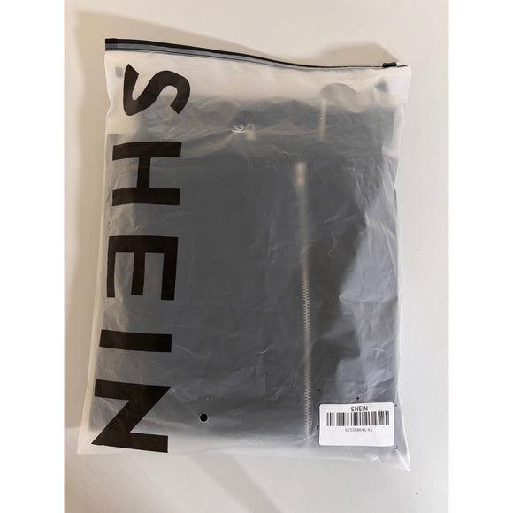 SHEIN Women's Size Extra Small Black Strapless Zipper Detail Maxi Dress NWT