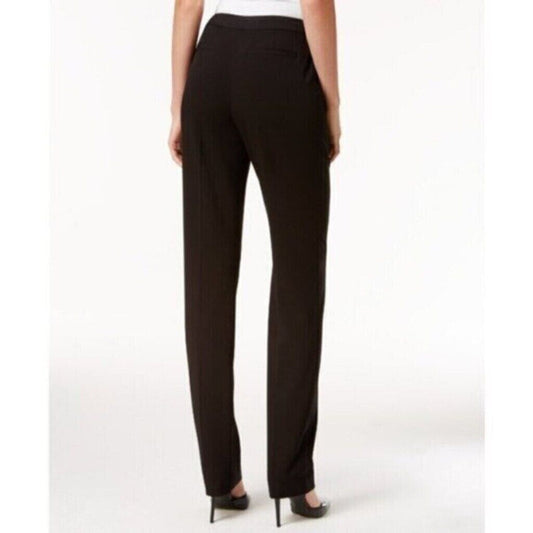 Alfani Petite Modern Straight-Leg Black Comfortable Dress Pants NWT