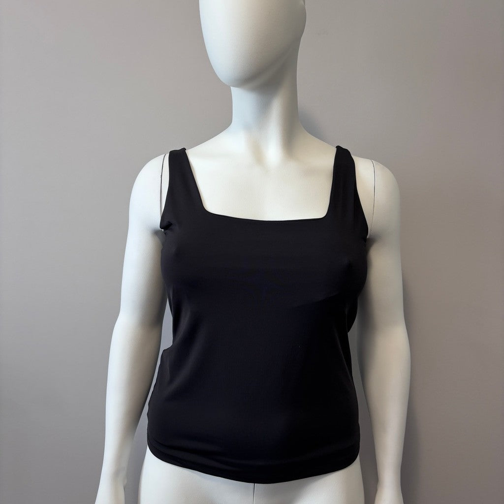 INC International Concepts Women's Size Large Black Square Neck Tank Top NWT