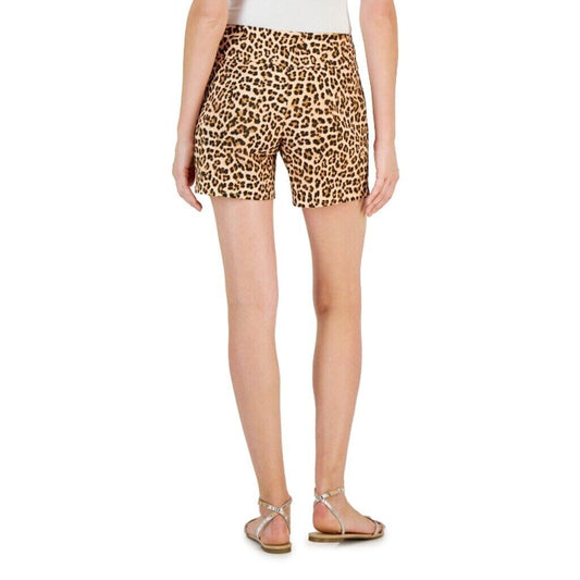 I.N.C. International Concepts Women's Leopard Mid-Rise Pull-On Shorts NWT
