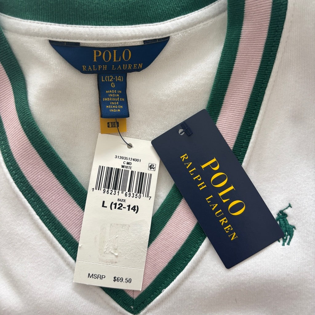 Polo Ralph Lauren Girls Large (12-14) Cotton Terry Cricket / Tennis Dress NWT